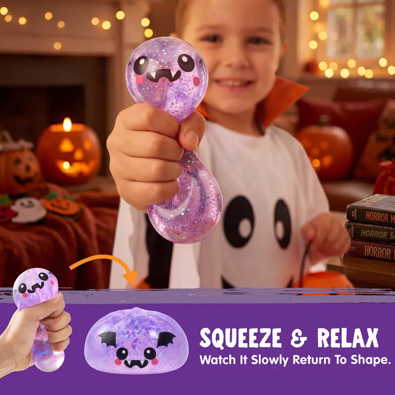 Halloween Glitter Bat Stress Relief Squeeze Toy