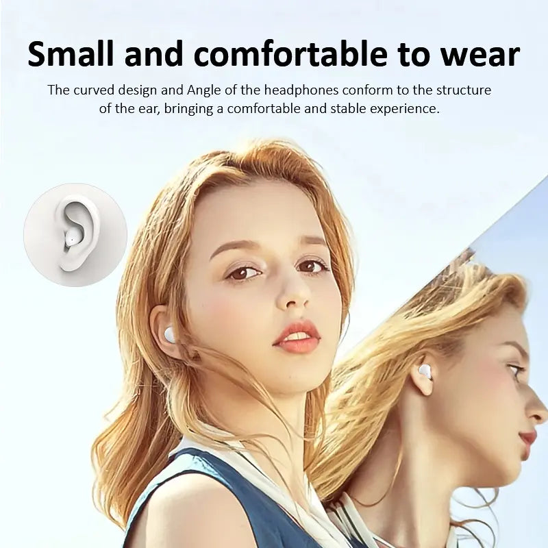 Ultra-Mini Invisible Sleep Earbuds with All-Night Comfort & Noise Isolation