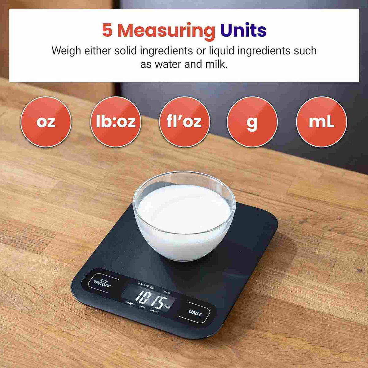 Master Every Recipe with 1g Precision Kitchen Scale