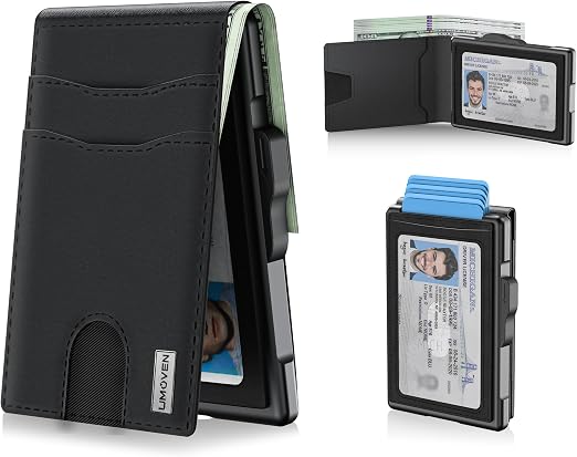 Instant Pop-Up Smart Wallet with RFID Blocking Security