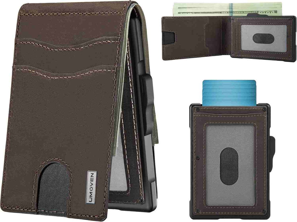 Instant Pop-Up Smart Wallet with RFID Blocking Security