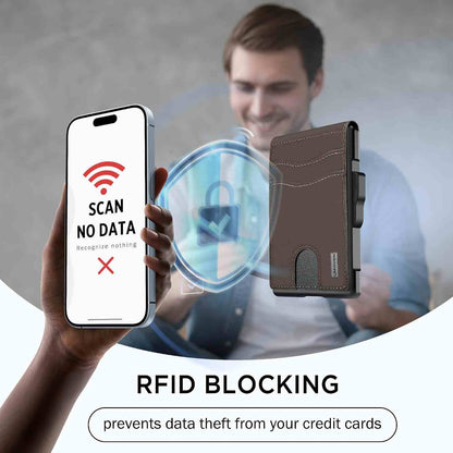 Instant Pop-Up Smart Wallet with RFID Blocking Security