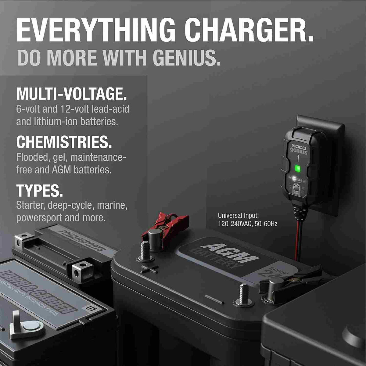 Automatic 6V/12V Smart Battery Charger & Maintainer