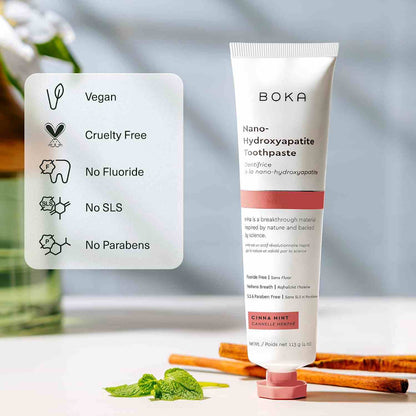 Nano-Hydroxyapatite Fluoride-Free Toothpaste for Enamel Repair & Sensitivity Relief