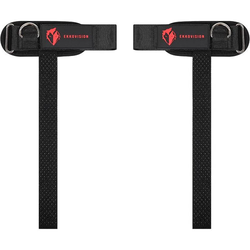 Heavy-Duty D-Ring Lifting Straps – Instant Grip Lock & Cushioned Wrist Support